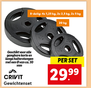 Crivit Gewichtenset 20 kg