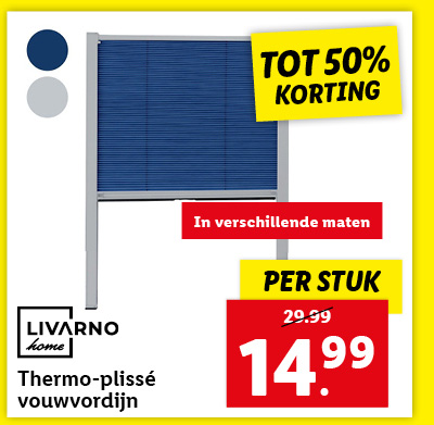LIVARNO home Thermo-plissé vouwgordijn