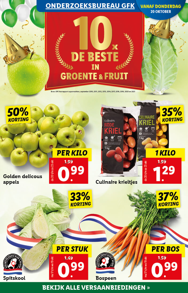 10x de beste in groente en fruit
