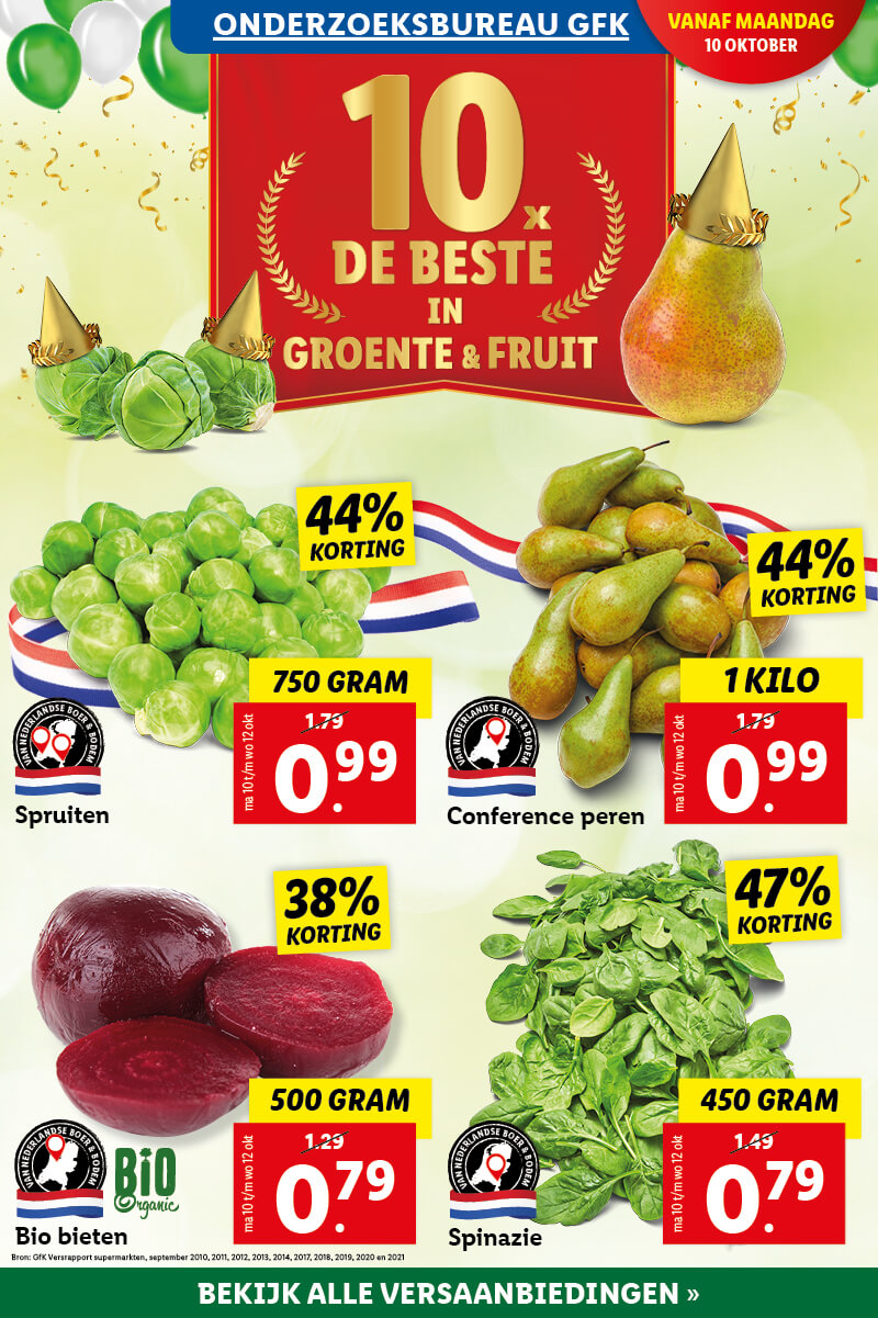 10x de beste in groente en fruit