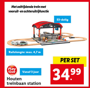 Playtive Houten treinbaanset station