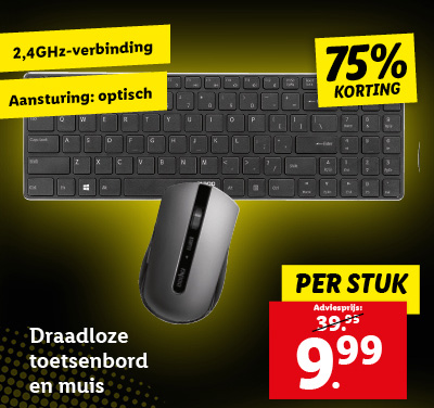 Rapoo Draadloze toetsenbord en muis