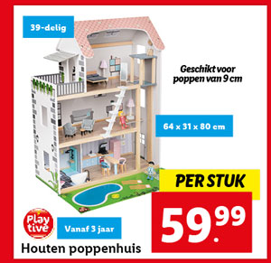 Playtive Houten poppenhuis