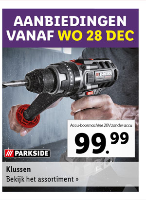 Bekijk alle aanbiedingen voor klusapparatuur vanaf woensdag 28 december