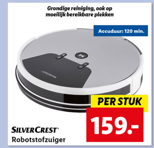 SILVERCREST Robotstofzuiger met dweil