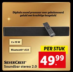 Silvercrest Soundbar stereo 2.0