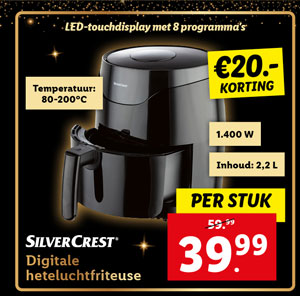 Silvercrest Digitale heteluchtfriteuse