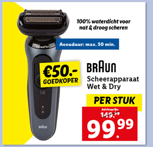 Braun Scheerapparaat Wet & Dry
