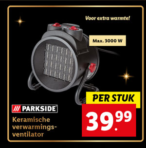 Parkside Keramische verwarmingsventilator