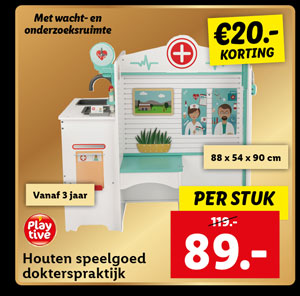 Playtive Houten speelgoed dokterspraktijk