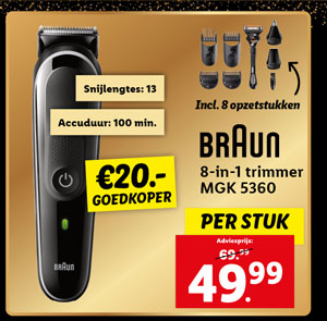 BRAUN 8-in-1 Scheerapparaat MGK5360