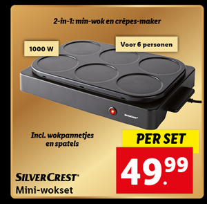 Silvercrest Elektrische mini wokset