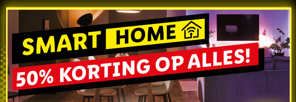 50% korting op alles Smart Home!