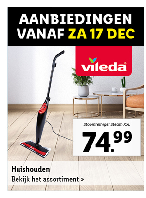 Bekijk alle aanbiedingen voor huishoudelijke apparatuur vanaf zaterdag 17 december