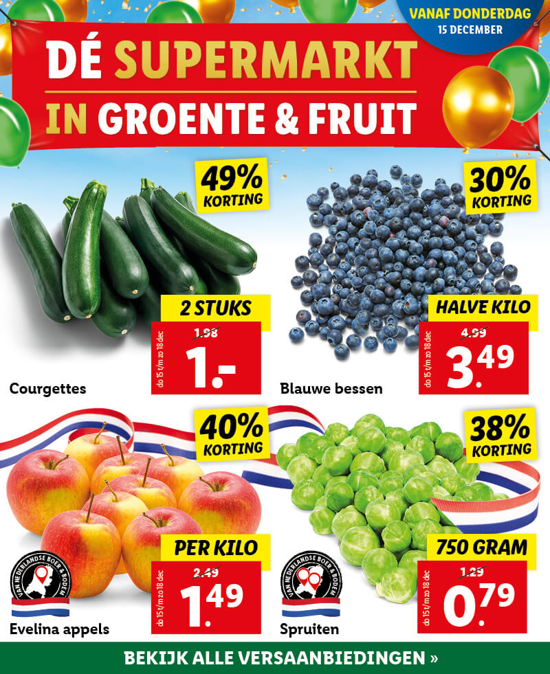 Al jaren beste in groente en fruit