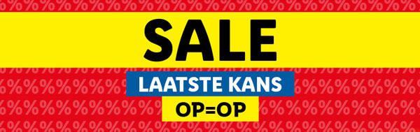 Bekijk alle SALE producten! Alleen online verkrijgbaar en op=op!