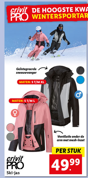 Crivit Heren of Dames ski-jas