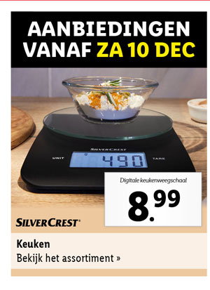 Bekijk alle aanbiedingen voor keukenapparaten vanaf zaterdag 10 december