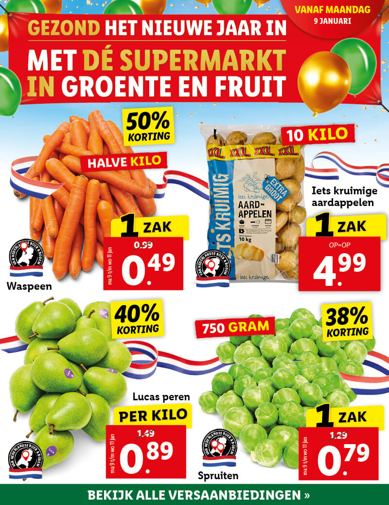 Al jaren beste in groente en fruit