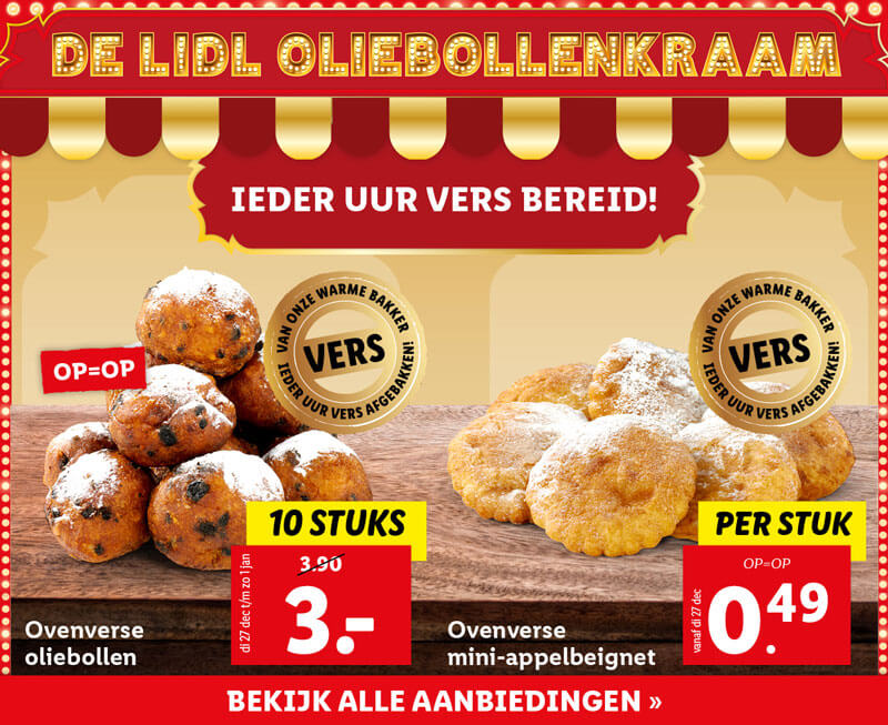 De Lidl oliebollenkraam