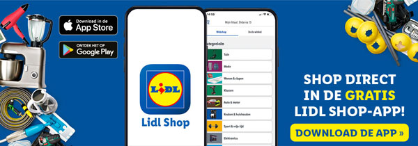 Shop direct in de gratis Lidl Shop-app, download de app