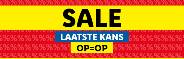 Bekijk alle SALE producten! Alleen online verkrijgbaar en op=op!