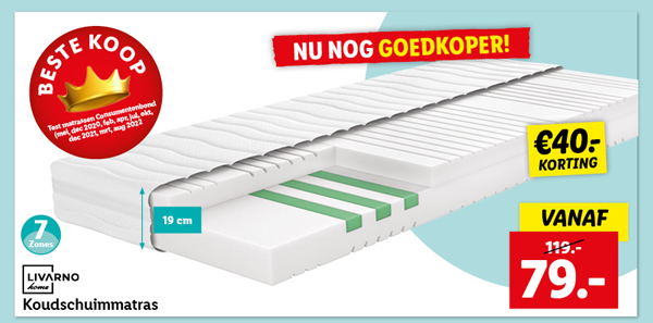 Livarno Home koudschuimmatras