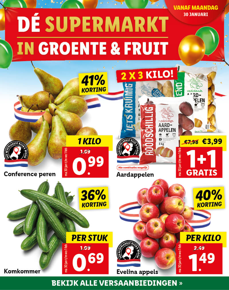 Al jaren beste in groente en fruit