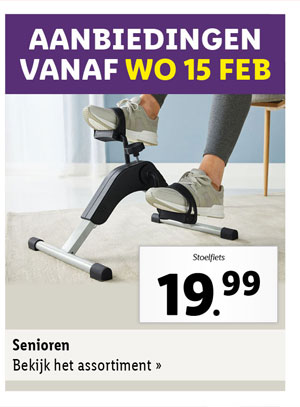 Bekijk alle aanbiedingen voor senioren vanaf woensdag 15 februari