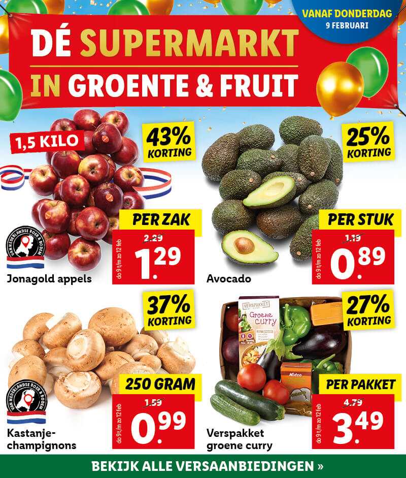 Al jaren beste in groente en fruit