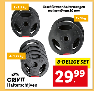Crivit Halterschijven 20 kg