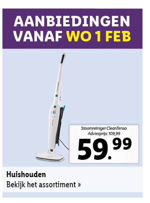 Bekijk alle aanbiedingen voor huishouden vanaf woensdag 1 februari