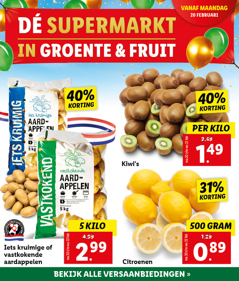 Al jaren beste in groente en fruit