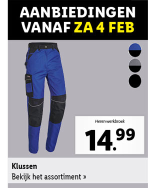 Bekijk alle aanbiedingen om te klussen vanaf zaterdag 4 februari