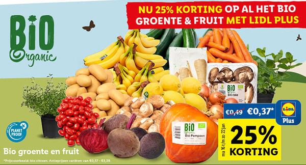 Lidl Plus - Bio actie