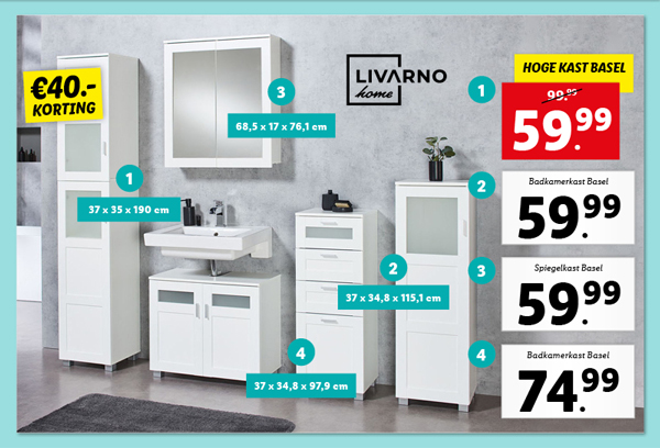Livarno Home Badkamerset Basel