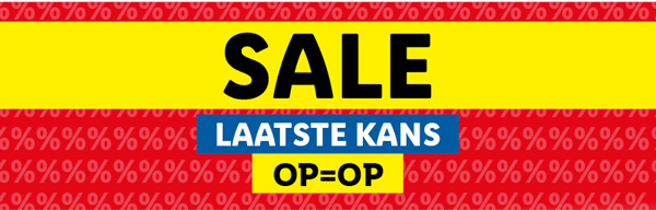 Bekijk alle SALE producten! Alleen online verkrijgbaar en op=op!