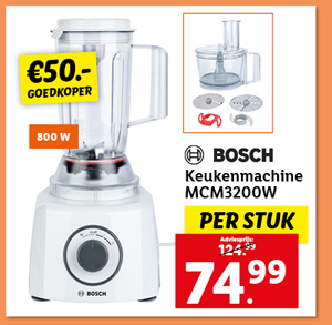 Bosch Keukenmachine »MCM3200W«, 800 W