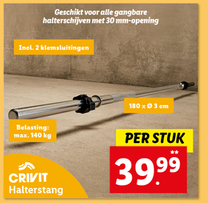 Crivit Halterstang 180 cm