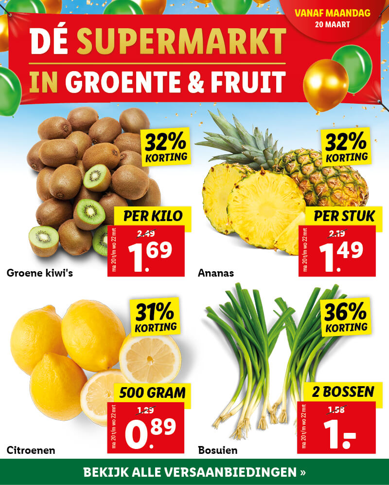 Al jaren beste in groente en fruit