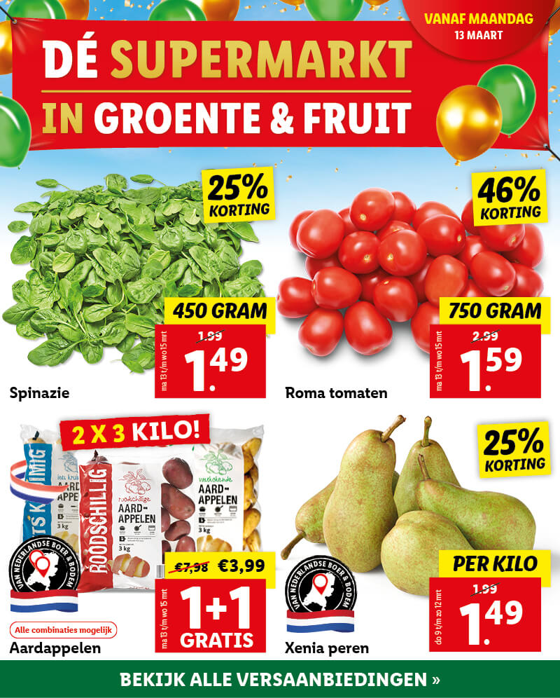 Al jaren beste in groente en fruit