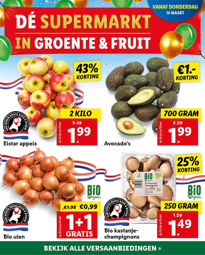 Al jaren beste in groente en fruit
