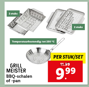Grillmeister BBQ-schalen of -pan
