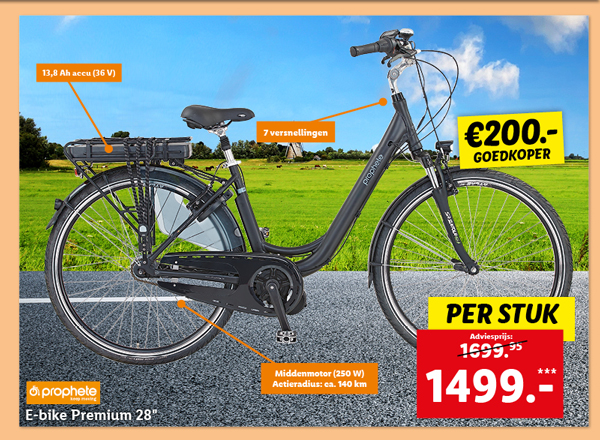 Prophete E-bike Premium 28 inch