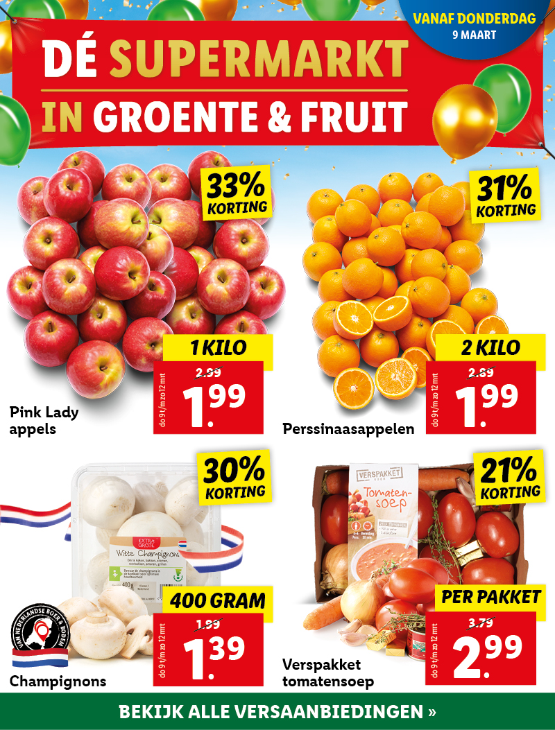 Al jaren beste in groente en fruit