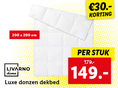 LIVARNO home Luxe donzen dekbed 200 x 200 cm