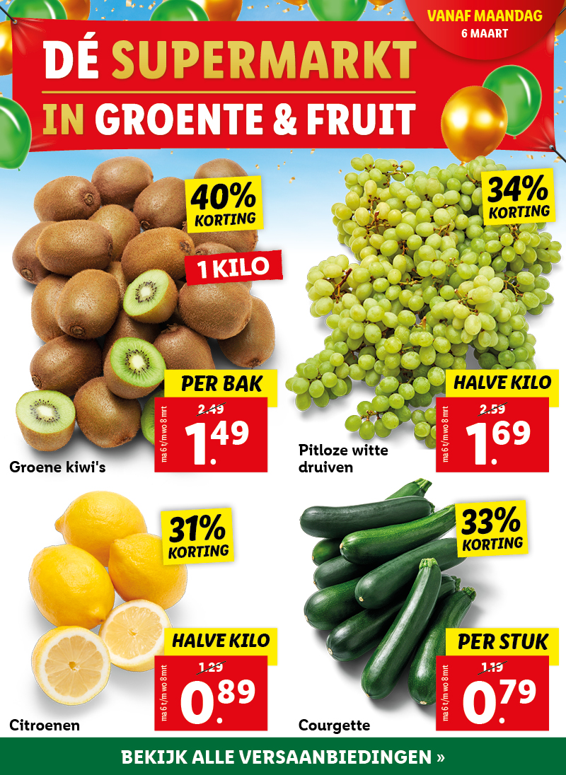 Al jaren beste in groente en fruit