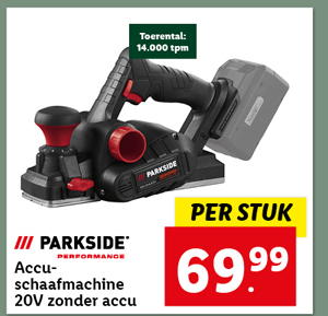 PARKSIDE PERFORMANCE Accu-schaafmachine 20V zonder accu