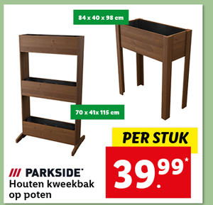 Parkside Houten kweekbak op poten