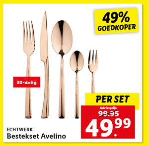 ECHTWERK 30-delige bestekset Avelino